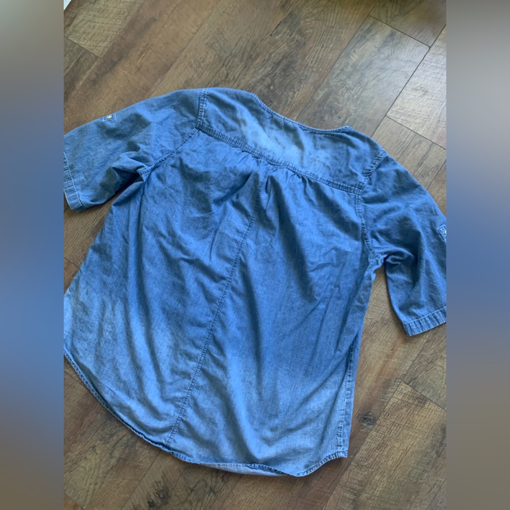 Westbound Blue Blouse with Floral Embroidery - Picture 8 of 10